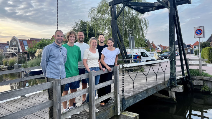 Het nieuwe Merenloop-bestuur: Peter Huitema, Rudmer de Groot, Paul de Vries, Rigtsje Planting, Walter Nuiten en Jette de Vos.