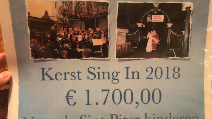 Kerst Sing-In 2018 brengt € 1700,- op